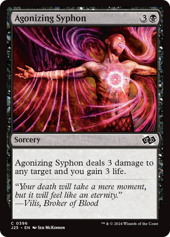 {C} Agonizing Syphon [Foundations Jumpstart][J25 396]