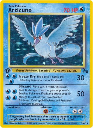 [PKM-R] Articuno (2/62) [Fossil Unlimited]