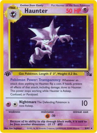 [PKM-R] Haunter (6/62) [Fossil Unlimited]