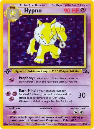 [PKM] Hypno (8/62) [Fossil Unlimited]