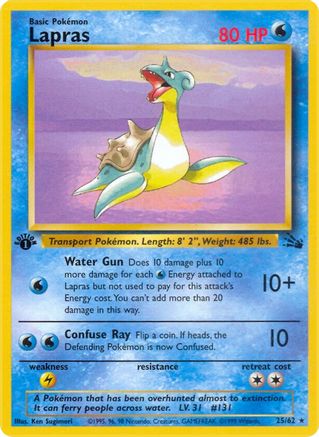 [PKM-R] Lapras (25/62) [Fossil 1st Edition]
