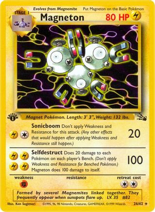 [PKM] Magneton (26/62) [Fossil 1st Edition]