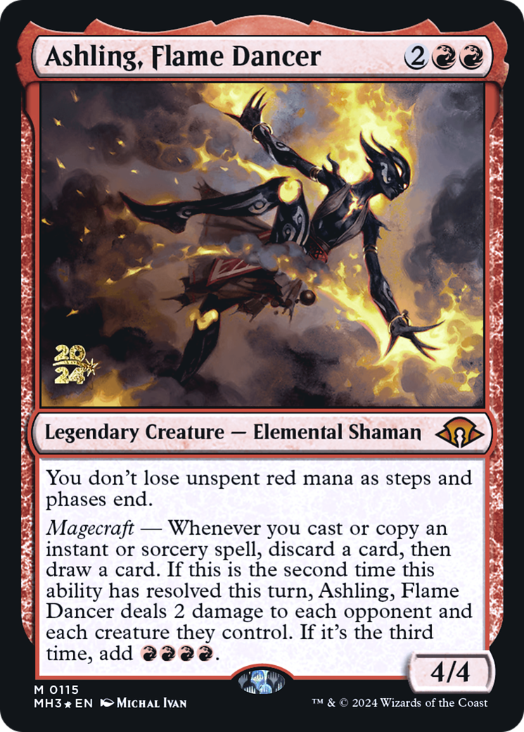 {R} Ashling, Flame Dancer [Modern Horizons 3 Prerelese Promos][PR PMH3 115]