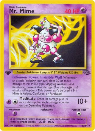 [PKM] Mr. Mime (22/64) [Jungle 1st Edition]