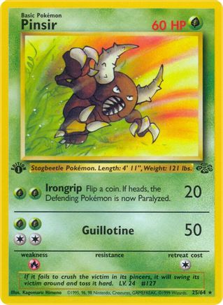 [PKM] Pinsir (25/64) [Jungle 1st Edition]