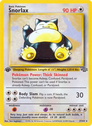 [PKM] Snorlax (27/64) [Jungle 1st Edition]