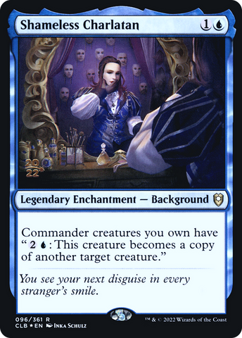 {R} Shameless Charlatan [Commander Legends: Battle for Baldur's Gate Prerelease Promos][PR CLB 096]