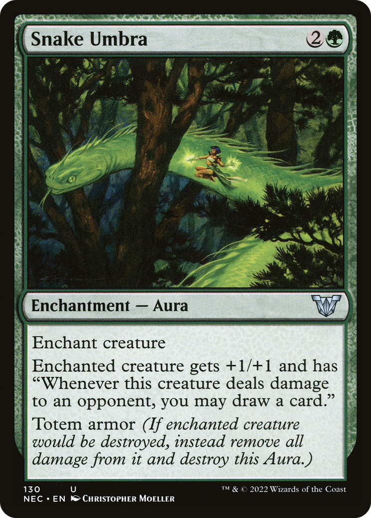 {C} Snake Umbra [Kamigawa: Neon Dynasty Commander][NEC 130]
