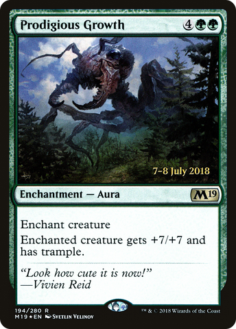 {R} Prodigious Growth [Core Set 2019 Prerelease Promos][PR M19 194]