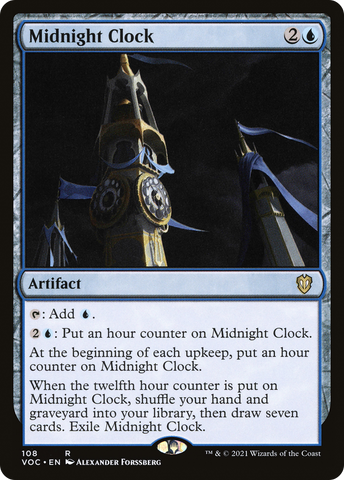 {R} Midnight Clock [Innistrad: Crimson Vow Commander][VOC 108]