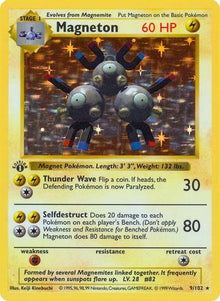 [PKM-R] Magneton (9/102) [Base Set Shadowless Unlimited]