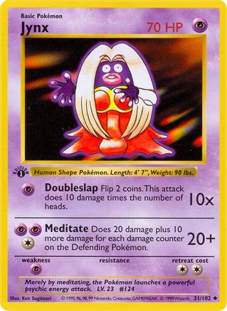 [PKM-C] Jynx (31/102) (Shadowless) [Base Set 1st Edition]