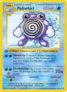 [PKM] Poliwhirl (38/102) (Shadowless) [Base Set 1st Edition]