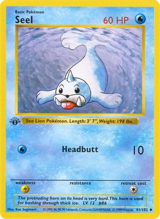 [PKM-C] Seel (41/102) [Base Set Shadowless Unlimited]