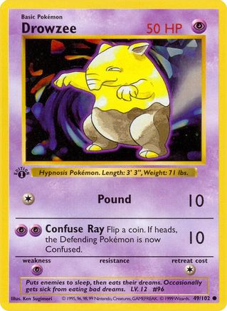 [PKM-C] Drowzee (49/102) [Base Set Shadowless Unlimited] - Misty Mountain Games