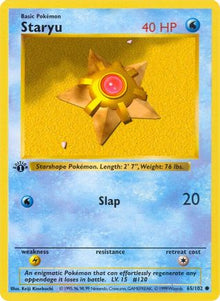 [PKM] Staryu (65/102) (Shadowless) [Base Set 1st Edition]