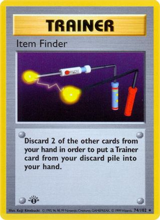 [TR] Item Finder (74/102) (Shadowless) [Base Set 1st Edition]