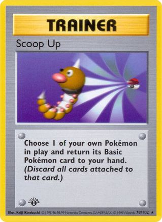 [PKM] Scoop Up (78/102) (Shadowless) [Base Set 1st Edition]