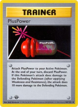 [PKM] PlusPower (84/102) [Base Set Shadowless Unlimited]