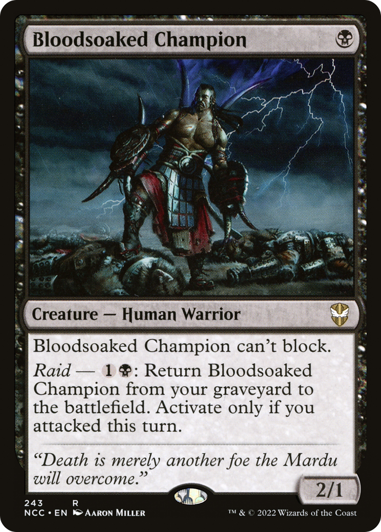 {R} Bloodsoaked Champion [Streets of New Capenna Commander][NCC 243]