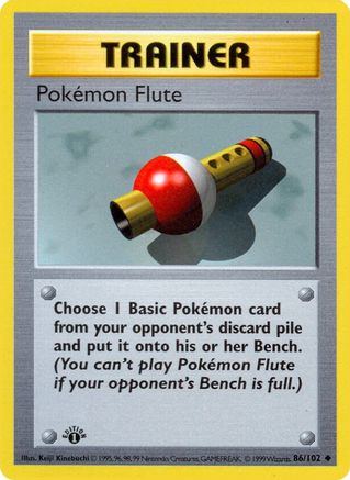 [TR] Pokemon Flute (86/102) [Base Set Shadowless Unlimited]