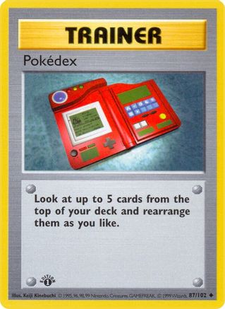 [TR] Pokedex (87/102) (Shadowless) [Base Set 1st Edition]