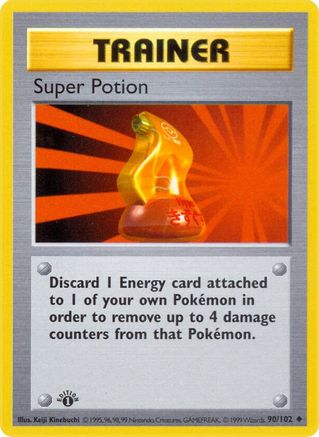 [TR] Super Potion (90/102) (Shadowless) [Base Set 1st Edition]