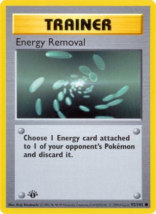 [PKM] Energy Removal (92/102) (Shadowless) [Base Set 1st Edition]