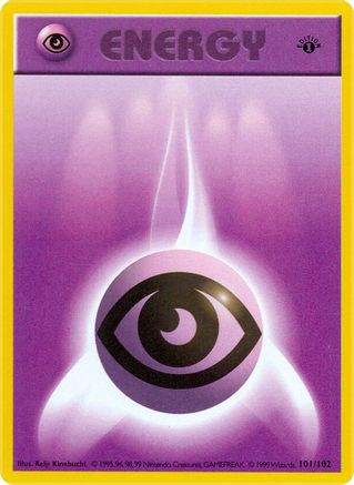 [PKM BE] Psychic Energy (101/102) (Shadowless) [Base Set 1st Edition]