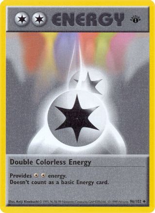 [PKM] Double Colorless Energy (96/102) (Shadowless) [Base Set 1st Edition]