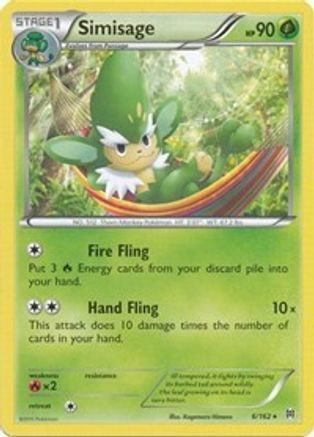 [PKM] Simisage (6/162) [XY: BREAKthrough]