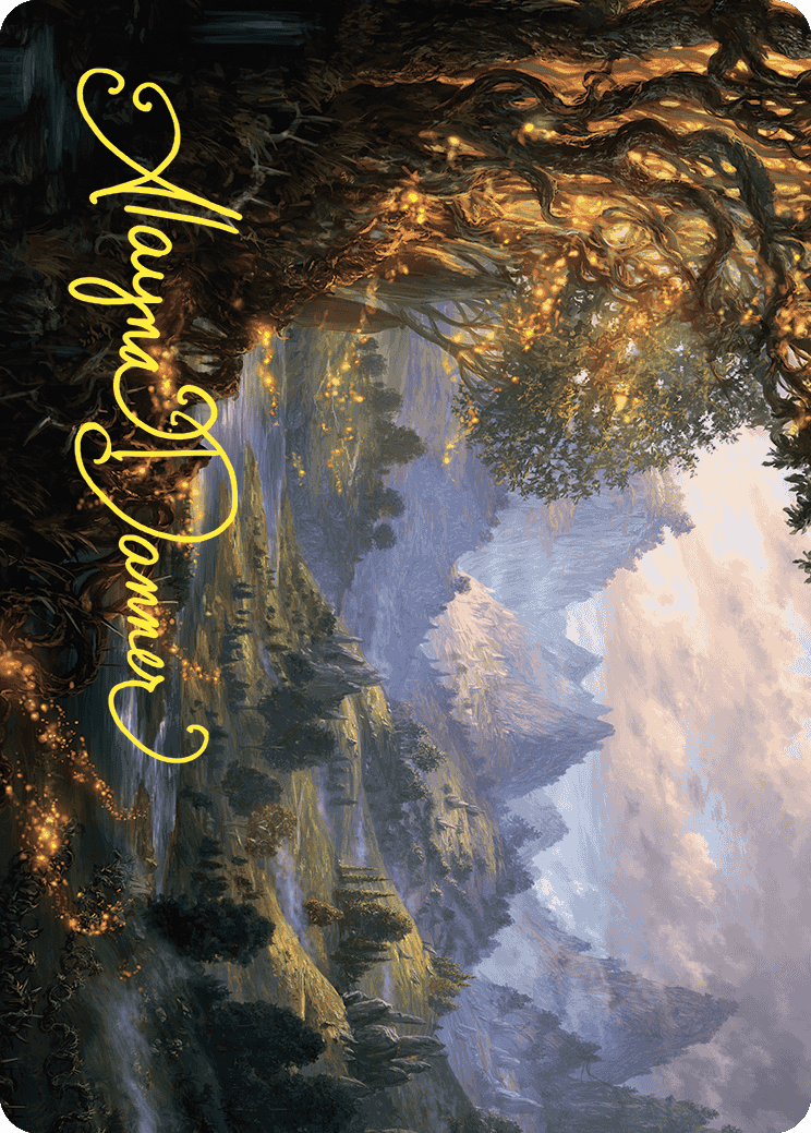 {A} Evolving Wilds Art Card (Gold-Stamped Signature) [Wilds of Eldraine Art Series][GS AWOE 047]
