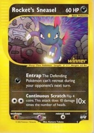 [PKM-R] Rocket's Sneasel (5) (Winner) [Best of Promos]