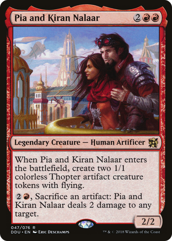 {R} Pia and Kiran Nalaar [Duel Decks: Elves vs. Inventors][DDU 047]