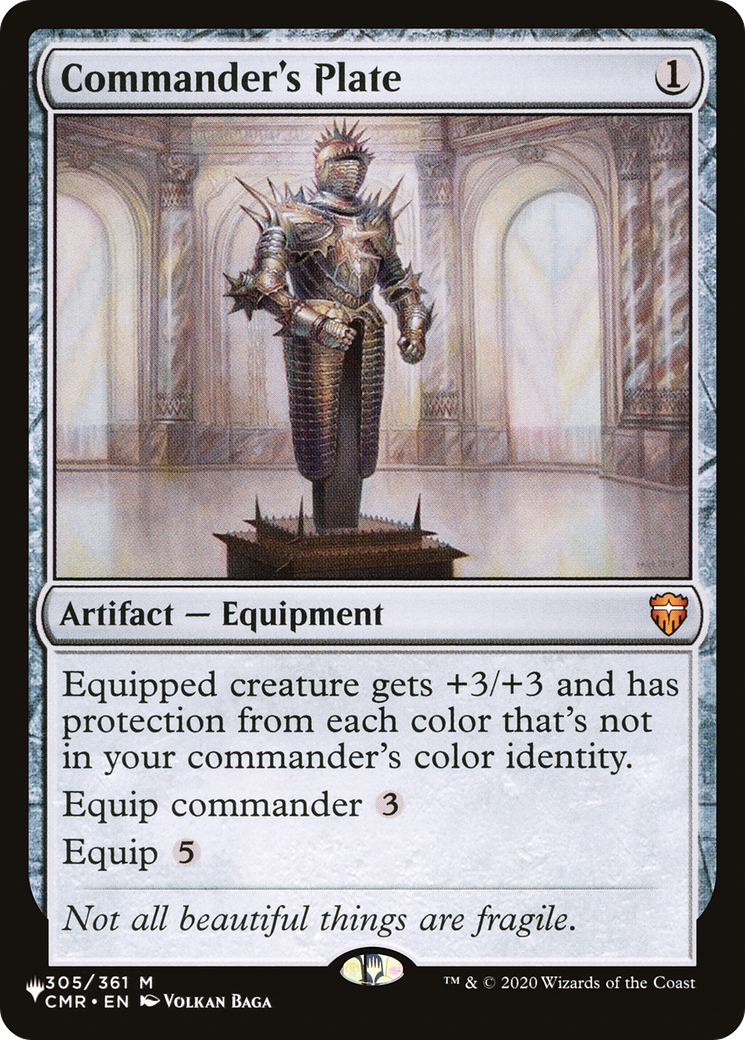 {R} Commander's Plate [Secret Lair: Heads I Win, Tails You Lose][LS CMR 305]