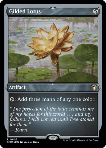 {R} Gilded Lotus (Foil Etched) [Commander Masters][CMM 605]