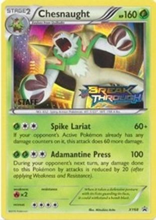 [PKM] Chesnaught (XY68) (Staff) [XY: Black Star Promos]