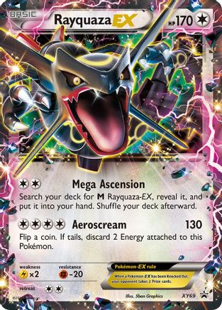 [PKM-R] Rayquaza EX (XY69) (Shiny) [XY: Black Star Promos]