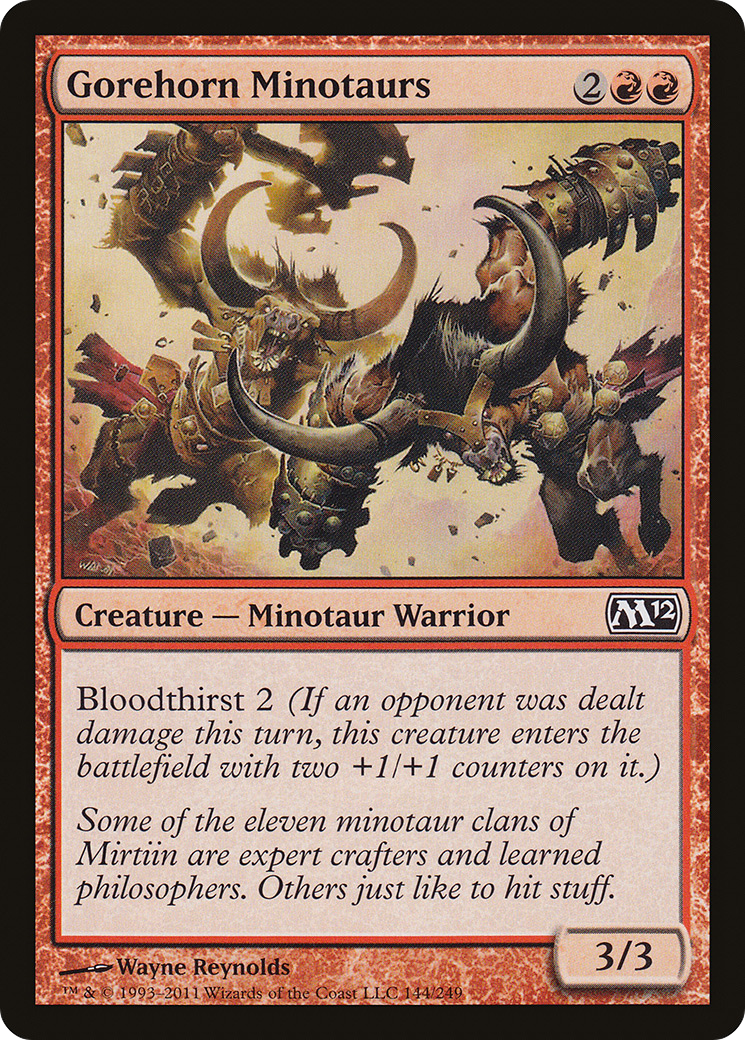 {C} Gorehorn Minotaurs [Magic 2012][M12 144]