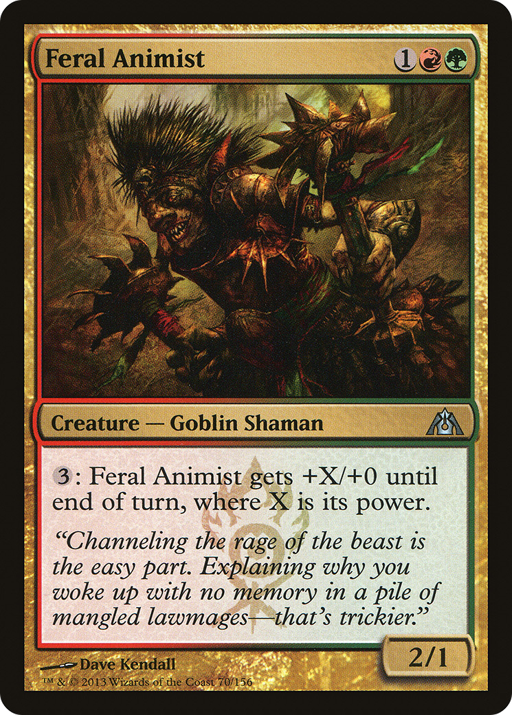 {C} Feral Animist [Dragon's Maze][DGM 070]