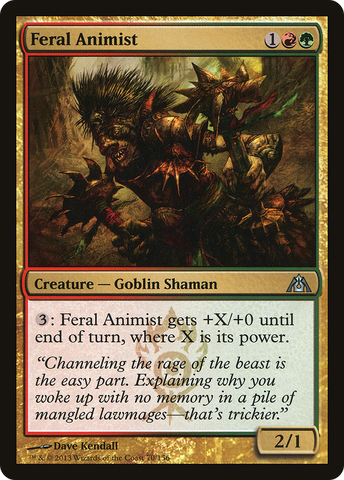 {C} Feral Animist [Dragon's Maze][DGM 070]