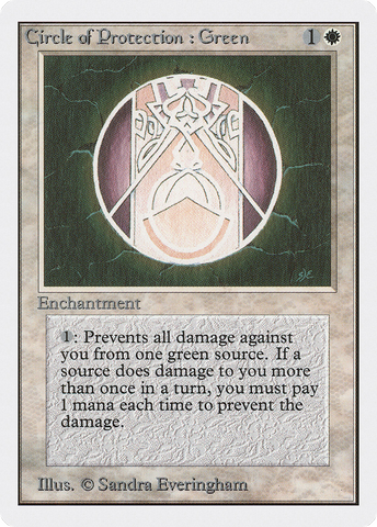 {C} Circle of Protection: Green [Unlimited Edition][2ED 012]