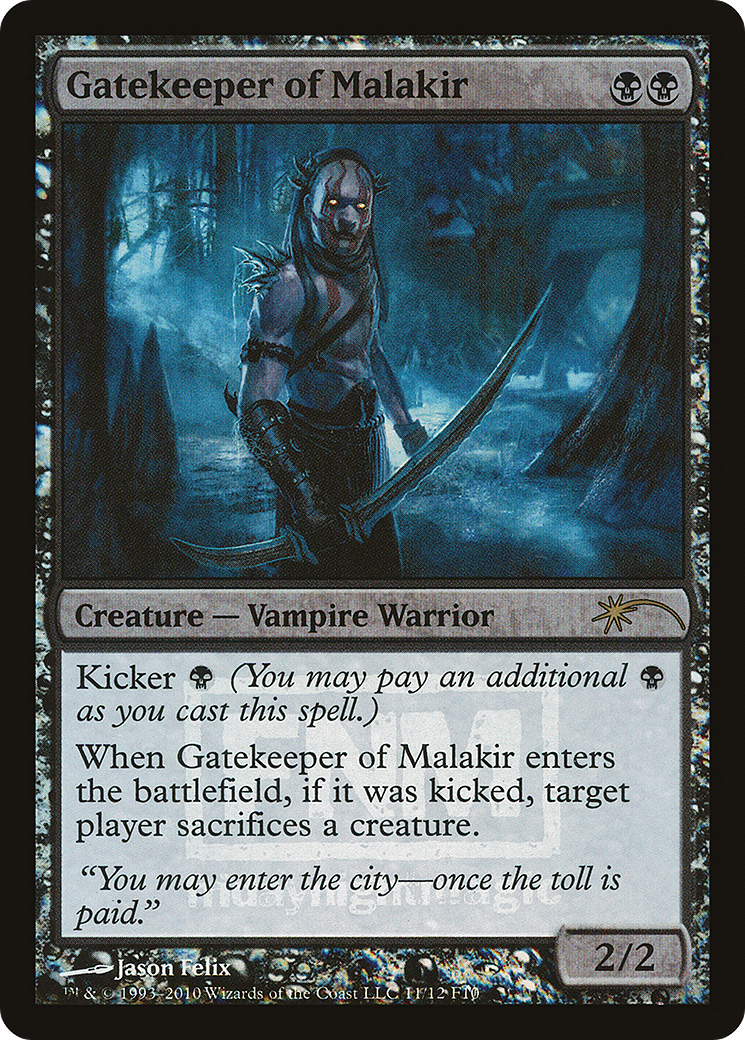 {R} Gatekeeper of Malakir [Friday Night Magic 2010][PA F10 011] - Misty Mountain Games