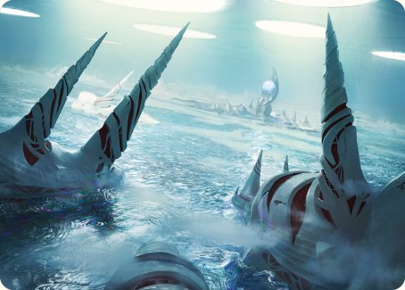 {A} Seachrome Coast Art Card [Phyrexia: All Will Be One Art Series][AONE 061]