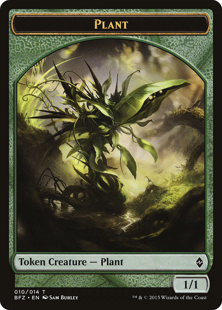 {T} Plant Token [Battle for Zendikar Tokens][TBFZ 010]