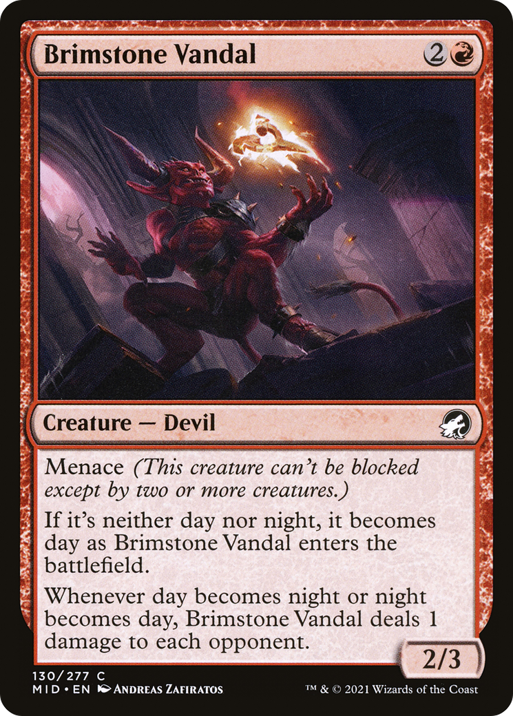 {C} Brimstone Vandal [Innistrad: Midnight Hunt][MID 130]