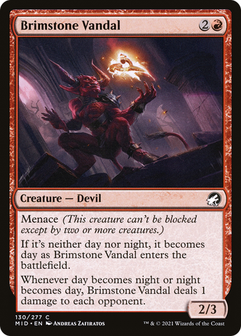 {C} Brimstone Vandal [Innistrad: Midnight Hunt][MID 130]