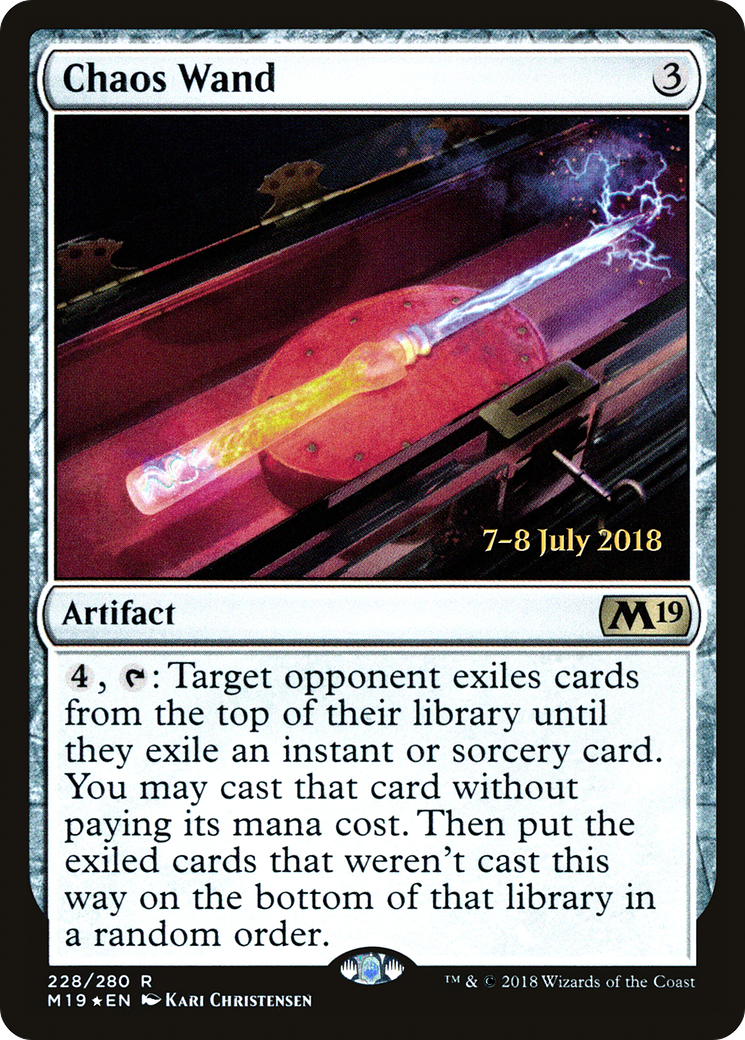 {R} Chaos Wand [Core Set 2019 Prerelease Promos][PR M19 228] - Misty Mountain Games