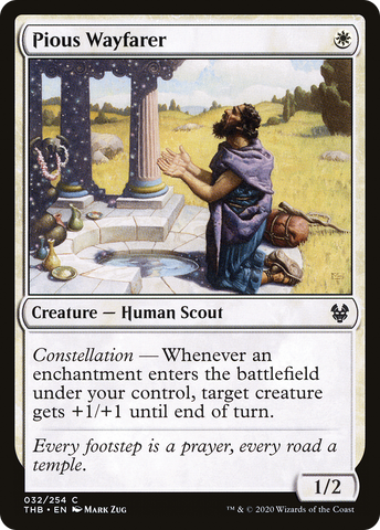 {C} Pious Wayfarer [Theros Beyond Death][THB 032]