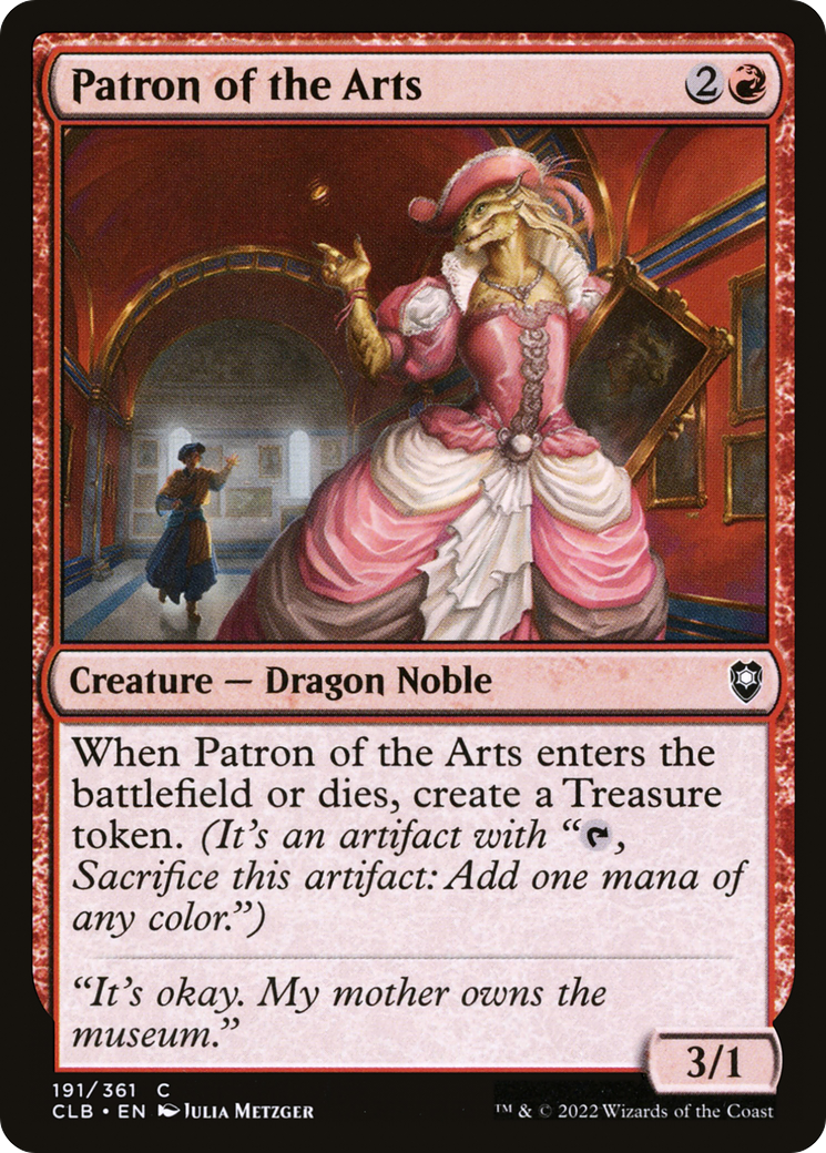 {C} Patron of the Arts [Commander Legends: Battle for Baldur's Gate][CLB 191]